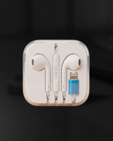 Fone de Ouvido Lightning com Controle de Volume e Microfone