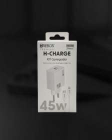 Kit Carregador Hrebos H-CHARGE 45W – USB-C para Lightning